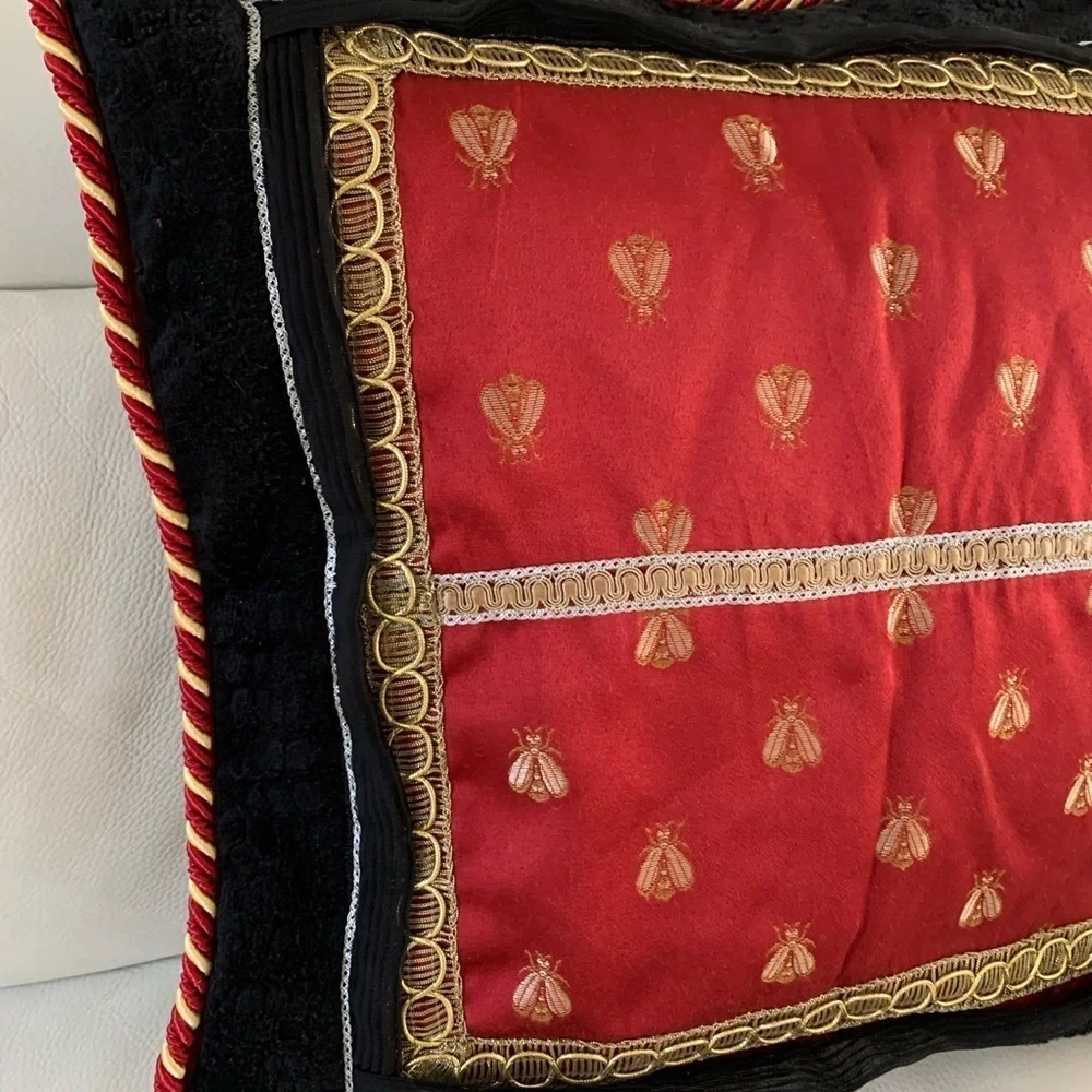 Red and Black Decorative Pillow